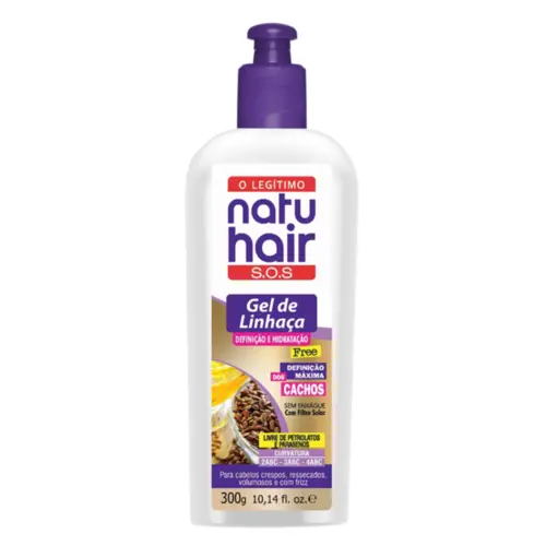 Gel Capilar NatuHair Linhaça Com 300 ml