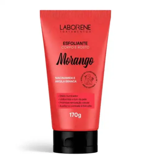 Esfoliante Corporal Laborene Morango Bisnaga Com 170 g