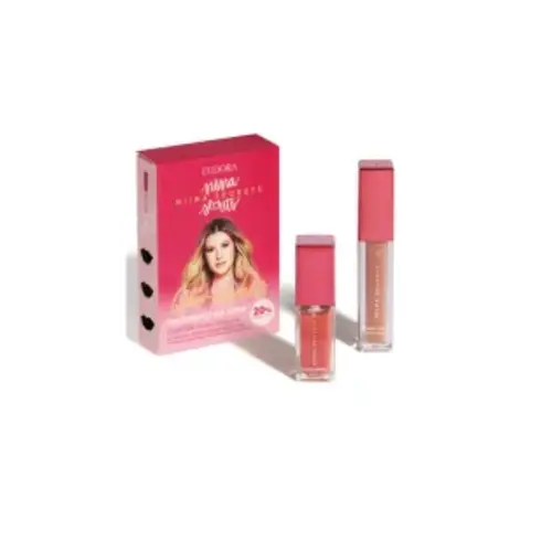 Kit Queridinhos da Niina Niina Secrets Batom Líquido Matte 5ml e Gloss Crystal 7ml Com 2 unidades