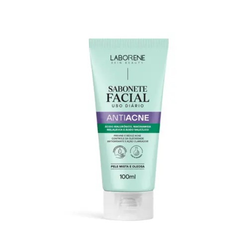 Sabonete Líquido Facial Laborene Antiacne Com 100 ml