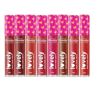 Batom Líquido Matte Face Beautiful Sortido Com 4 ml