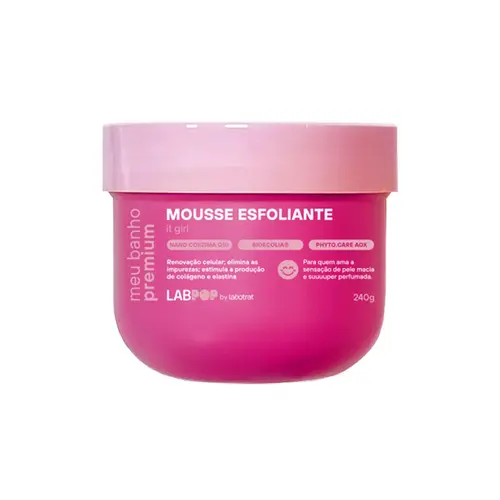 Mousse Esfoliante Labotrat It Girl Facial e Corporal Com 240 g
