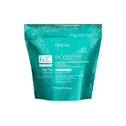 Pó Descolorante Rápido Amend Aloe Vera e Silicone Com 300 g