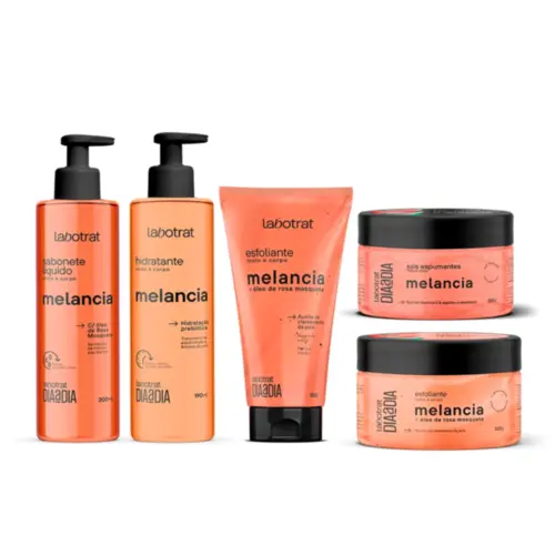 Kit cuidado Corporal e Facial Labotrat Esfoliante, Hidratante, Sabonete Líquido e Sais de Banho Com 150 g, 190 ml, 190 m