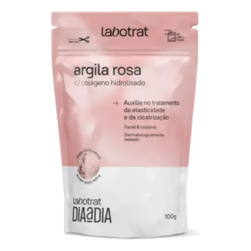 Argila Rosa com Colágeno Hidrolisado Labotrat Tratamento para peles finas sensíveis e com rosácea Com 100 g