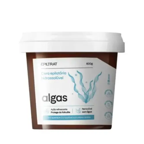 Cera Depilatória Labotrat com algas marinhas textura fina e alto rendimento Com 600 g