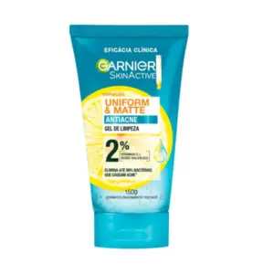 Gel de Limpeza Facial Garnier Uniform & Matte Antiacne Com 150 g