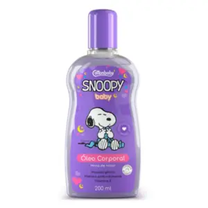 Óleo Corporal Cotton Baby Snoopy Hora de Ninar Com 200 ml