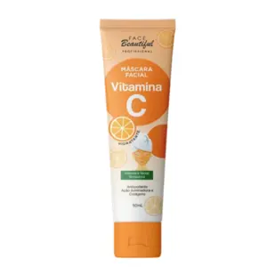 Máscara Facial Vitamina C Face Beautiful antioxidante Hidratante e iluminadora Com 50 ml