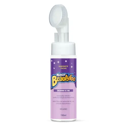 Mousse de Limpeza Facial Face Beautiful Uva Com 150 ml