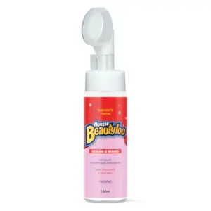 Mousse de Limpeza Facial Face Beautiful Morango Com 150 ml