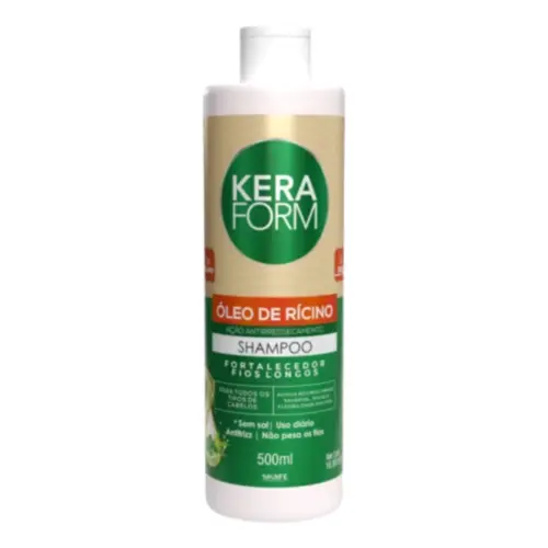 Shampoo Skafe Keraform Óleo de Rícino Com 500 ml