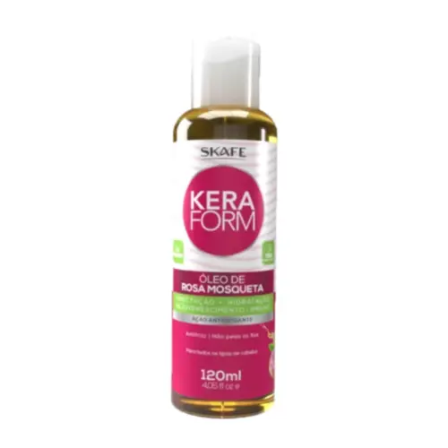 Óleo de Rosa Mosqueta Keraform Skafe Cosmético para Pele e Cabelo Com 120 ml