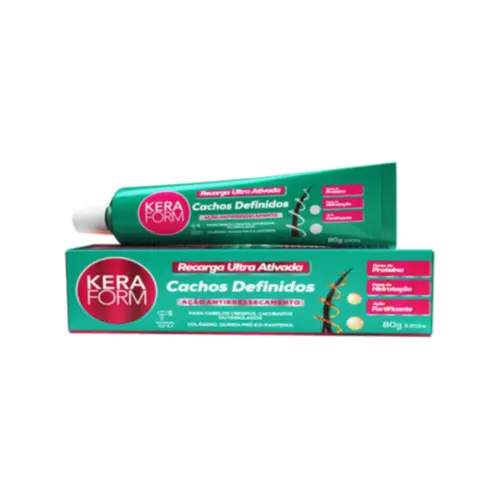 Recarga Ultra Ativada Keraform Skafe Cachos Definidos Com 80 g
