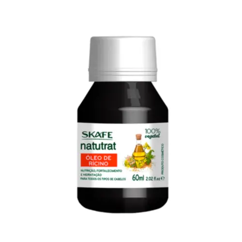 Óleo de rícino Capilar Skafe Natutrat 100% vegetal Com 60 ml