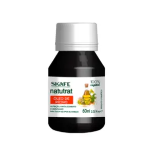 Óleo de rícino Capilar Skafe Natutrat 100% vegetal Com 60 ml
