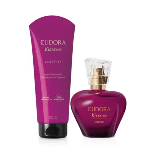 KIT EUD KISS ME CABERNET DEO COL 50ML+LOC HIDR CORPO KISS ME