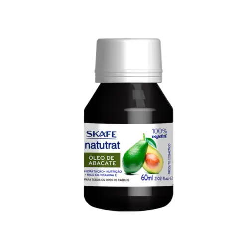 Óleo Capilar de Abacate Skafe Natutrat Com 60 ml