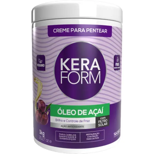 Creme para Pentear Skafe Keraform Açaí Com 1 kg