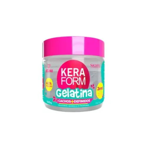 Gelatina Modeladora Skafe Keraform Cachos Definidos Com 500 g