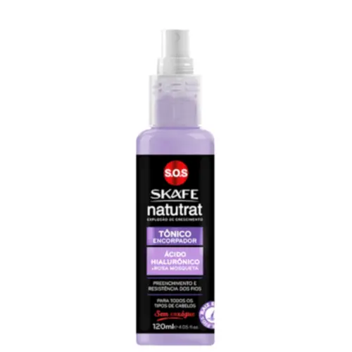 Tônico Facial Natutrat Skafe Ácido Hialurônico Rosa Mosqueta Com 120 ml