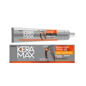Carga de Queratina Keramax Skafe Reconstrução Capilar Profissional Com 50 g