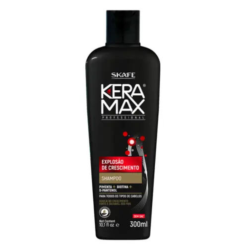 Shampoo Keramax Explosão Crescimento Com 300 ml