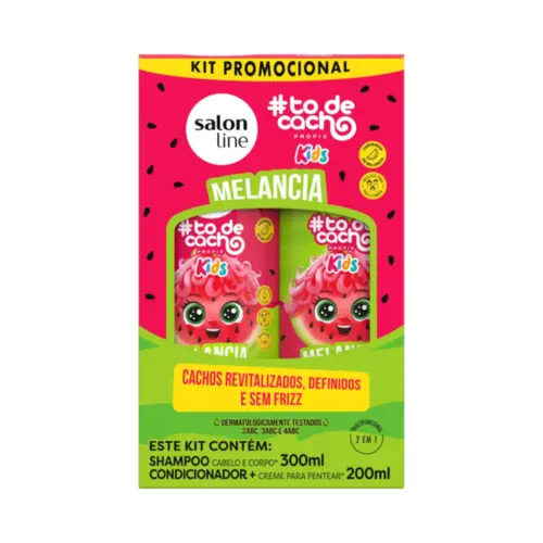 KIT #TODECACHO MELANCIA KIDS Shampo 300ml+CONDicionador 200ml