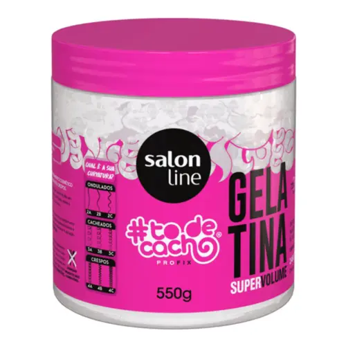 Gelatina Salon Line To de Cacho Vai Ter Volume Sim 500g