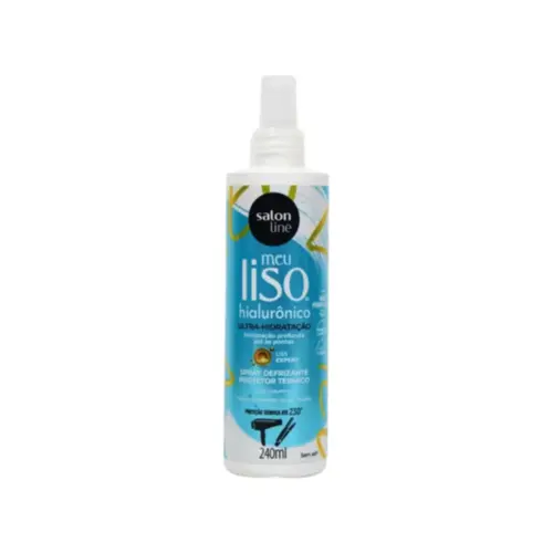 Spray defrizante Protetor térmico Salon Line Meu Liso Hialurônico Com 240 ml