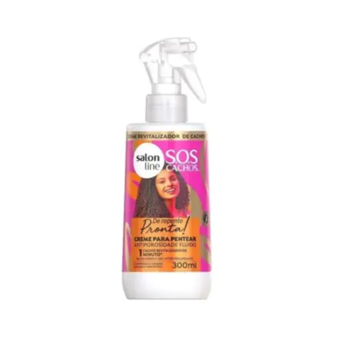 Creme para Pentear Salon Line S.O.S Antiporosidade de Repente Pronta 300ml