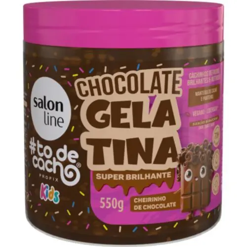 Gelatina Capilar To de Cachinho Kids Salon Line Molinha Fixada Com 550 g