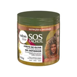 Gel definidor revitalizador de Cachos Salon Line SOS Cachos Azeite de Oliva Com 550g