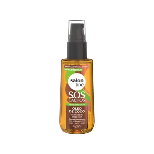 Óleo SOS Cachos Salon Line Óleo de Coco Com 42 ml