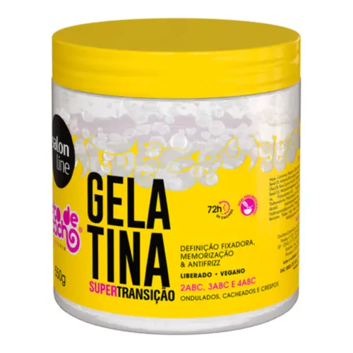 Gelatina Capilar #todecacho Super Transição Salon Line Tecnologia Profix com óleo de jojoba óleo de girassol e cafeína V
