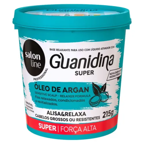 Creme de Relaxamento Salon Line Guanidina Óleo de Argan Com 218 g