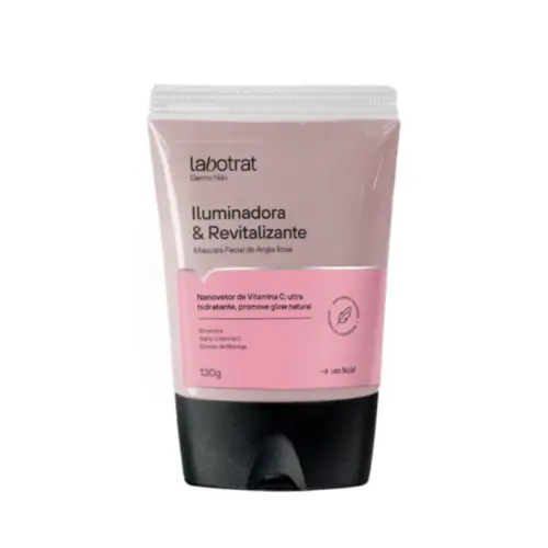 Máscara de Argila Rosa Labotrat Argila rosa para Tratamento Facial e Corporal Com 130 g