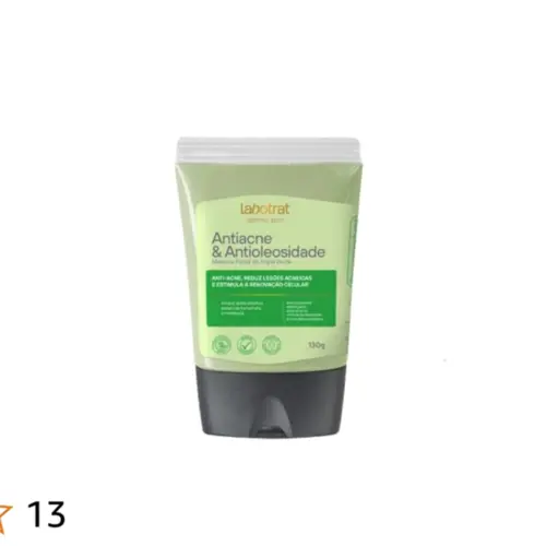 Máscara Facial de Argila Verde Antiacne e Antioleosidade Labotrat Com 130 g