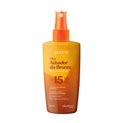 Óleo Ativador Bronze FPS15 Labotrat Com 120 ml