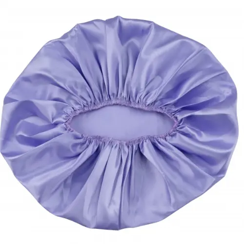 Touca de Cetim Dompel lilás 70 cm acabamento em elástico modelo 395 G Com 1 unidade