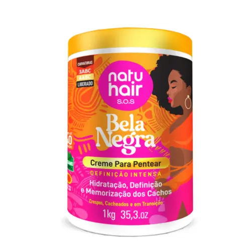 Creme para Pentear NatuHair Bela Negra Com 1kg