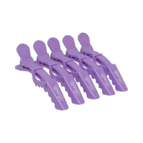 Clips crocodilo Marco Boni antiderrap roxo Com 6 unidades