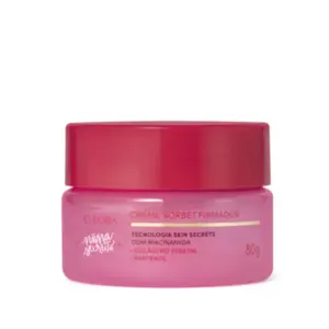 Sorbet firmador Facial Eudora Niina Secrets fórmula leve com colágeno vegetal e pantenol Com 80 g