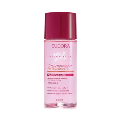 Tônico Renovador Antioxidante Niina Secrets com Vitamina C para peles mista e oleosa Com 110 ml