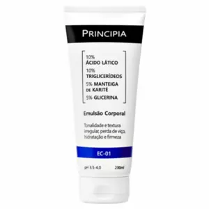 Emulsão Corporal Principia 10% ácido lático manteiga de karité e glicerina Com 220 ml