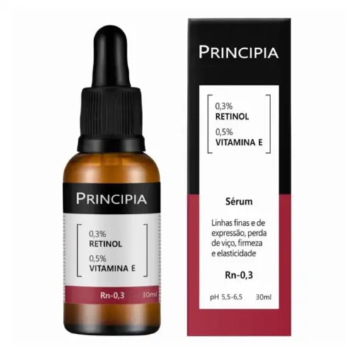 Sérum Facial Principia RN 0,3 Retinol 0,3% Vitamina E 0,5% Com 30ml