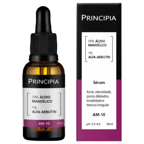 Sérum Facial Principia AM-10 10% Ácido Mandélico e Alfa Arbutin Com 30 ml
