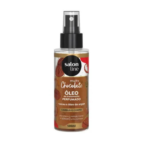 Óleo perfumado para Cachos Salon Line Multy Choc Com 120 ml