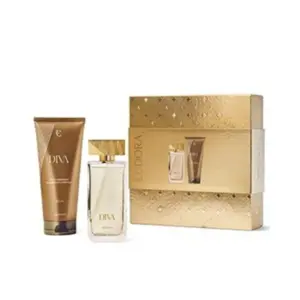 Kit Eudora Diva Desodorante Colônia 100 ml e Loção Corporal Hidratante 200 ml Com 2 unidades