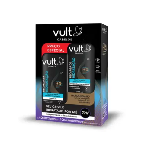 Kit Vult Capilar Recarga de Hidratação Shampoo+Condicionador 200ml